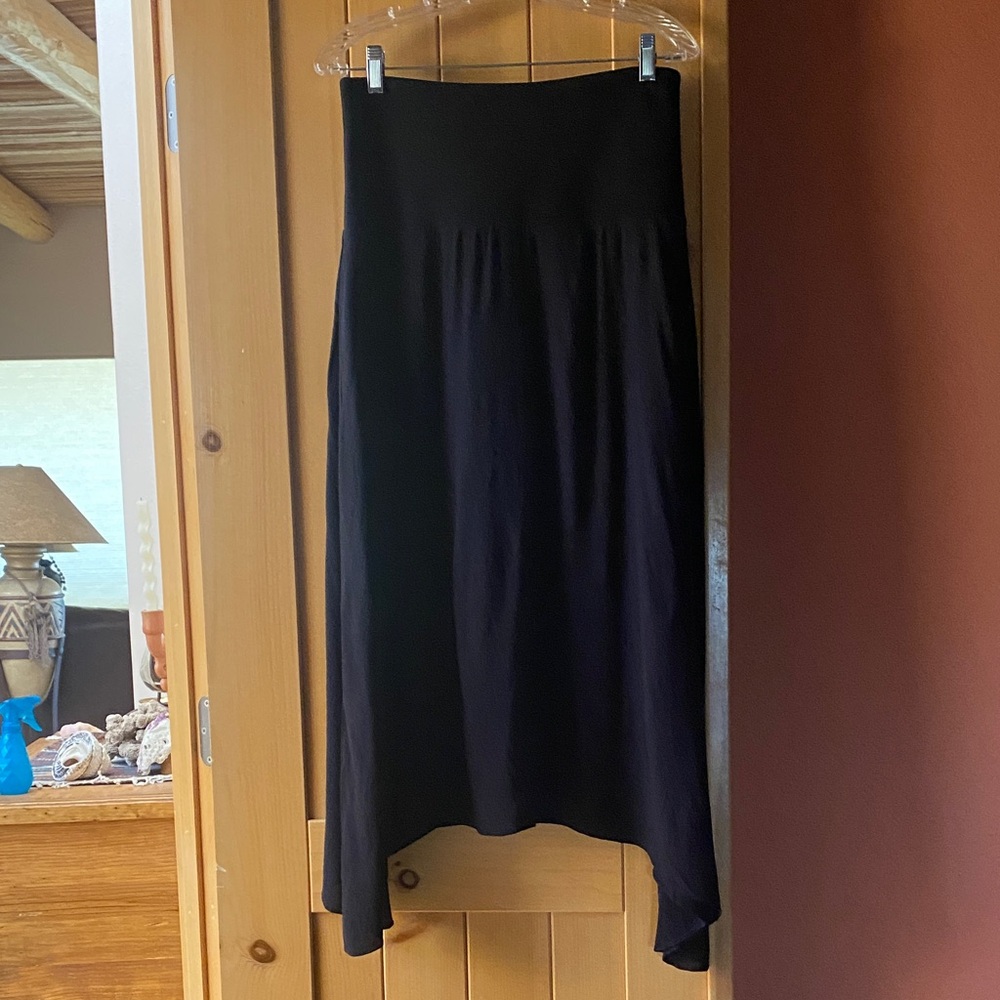 CAbi Black High Low Women's Skirt